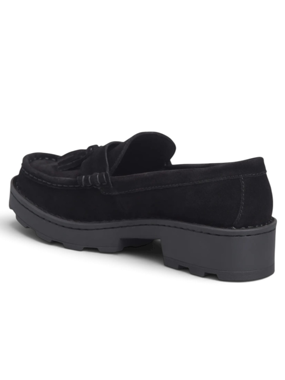 Born Capri Tassel Black Suede Platform Loafer Size 7.5M - Picture 2 of 8